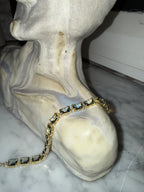 Pulsera Plata Oro Piedra Turquesa