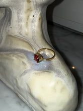 Cargar imagen en el visor de la galería, Anillo Silver Gold Plated Rubi Ajustable
