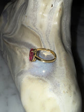 Cargar imagen en el visor de la galería, Anillo Silver Gold Plated Rose Ajustable
