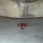 Anillo Silver Gold Plated Rose Ajustable