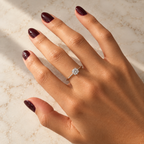 Anillo solitario Circón