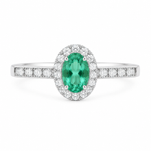 Cargar imagen en el visor de la galería, Anillo Esmeralda Brillantes
