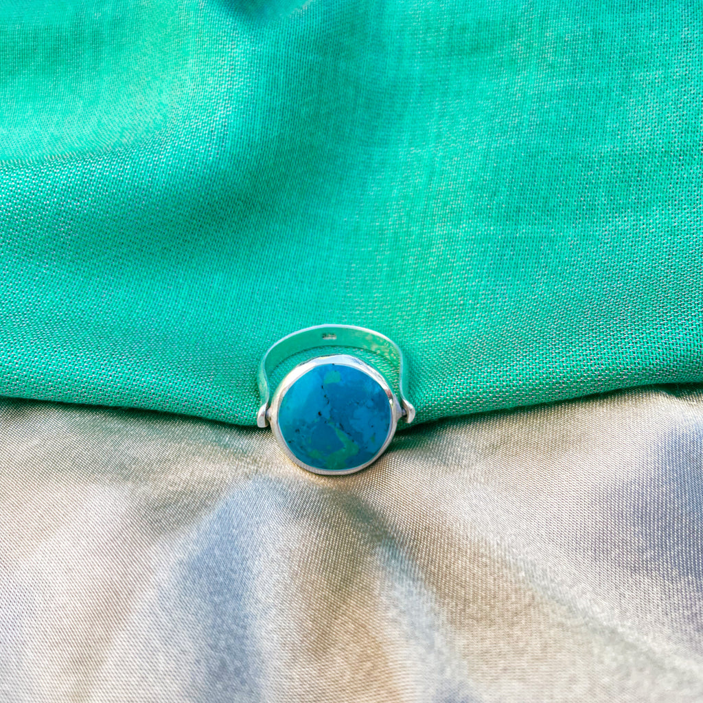 Anillo Turquesa-Cuarzo Reversible