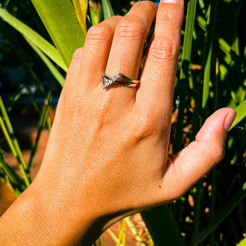 Anillo Cubos Diamantes
