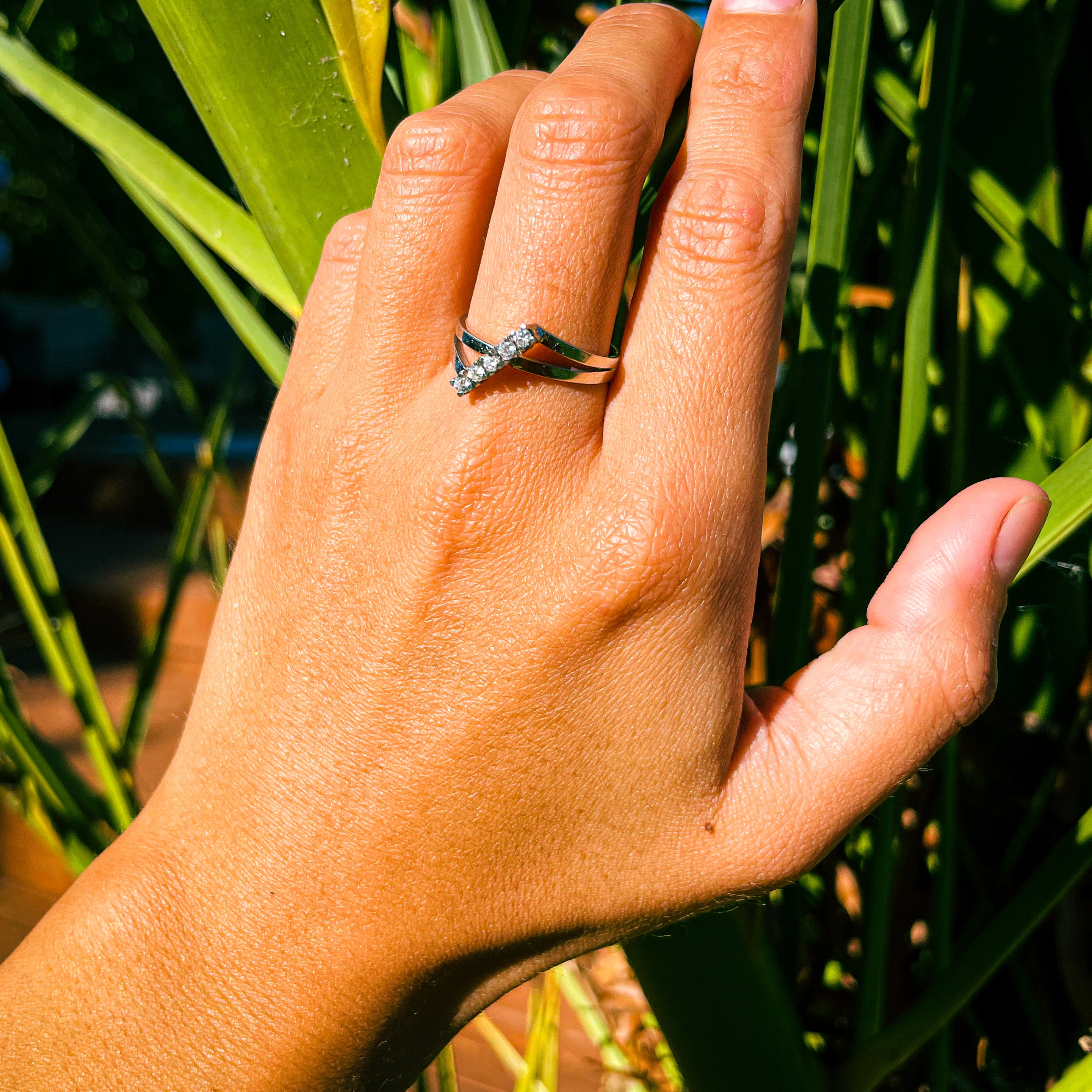 Anillo Cubos Diamantes